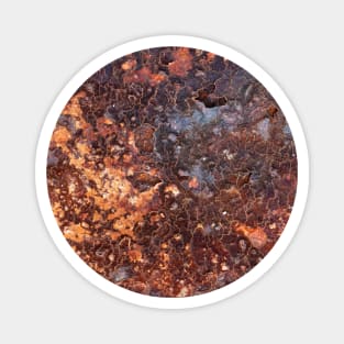 Beautiful Rust Pattern from Saltwater Corrosion Magnet